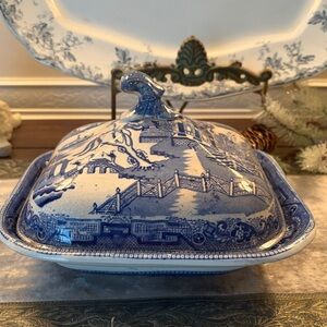 Blue Willow Vintage Vegetable Server